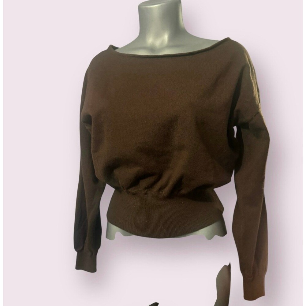 Stradivarius brown sweater small